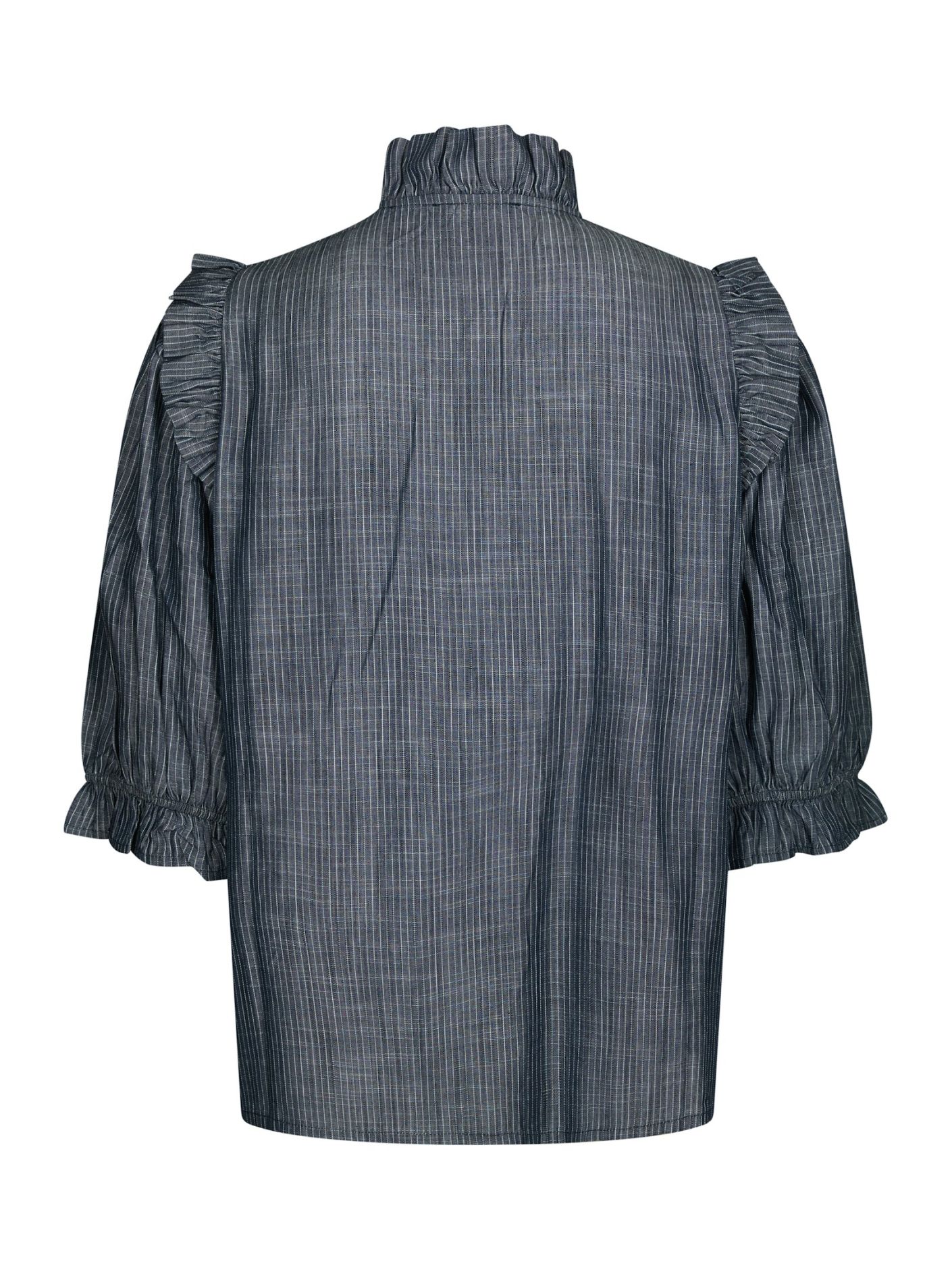 Neo Noir Chacha Chambray Stripe Blouse