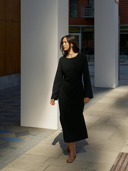 Neo Noir Emmely Drape Dress
