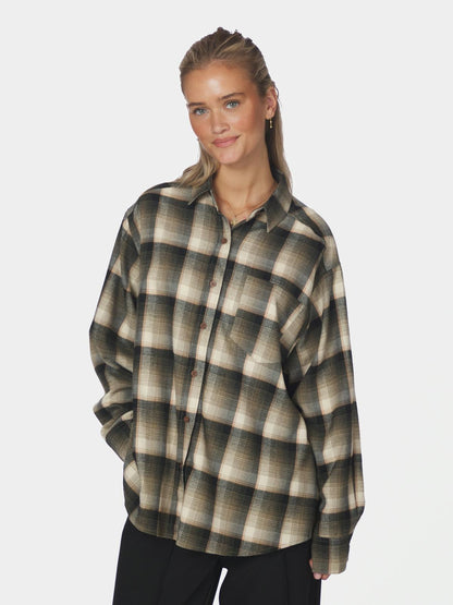 Neo Noir Dalma Flannel Check Shirt