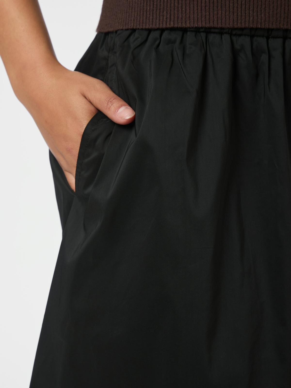 Neo Noir Yara Poplin Skirt