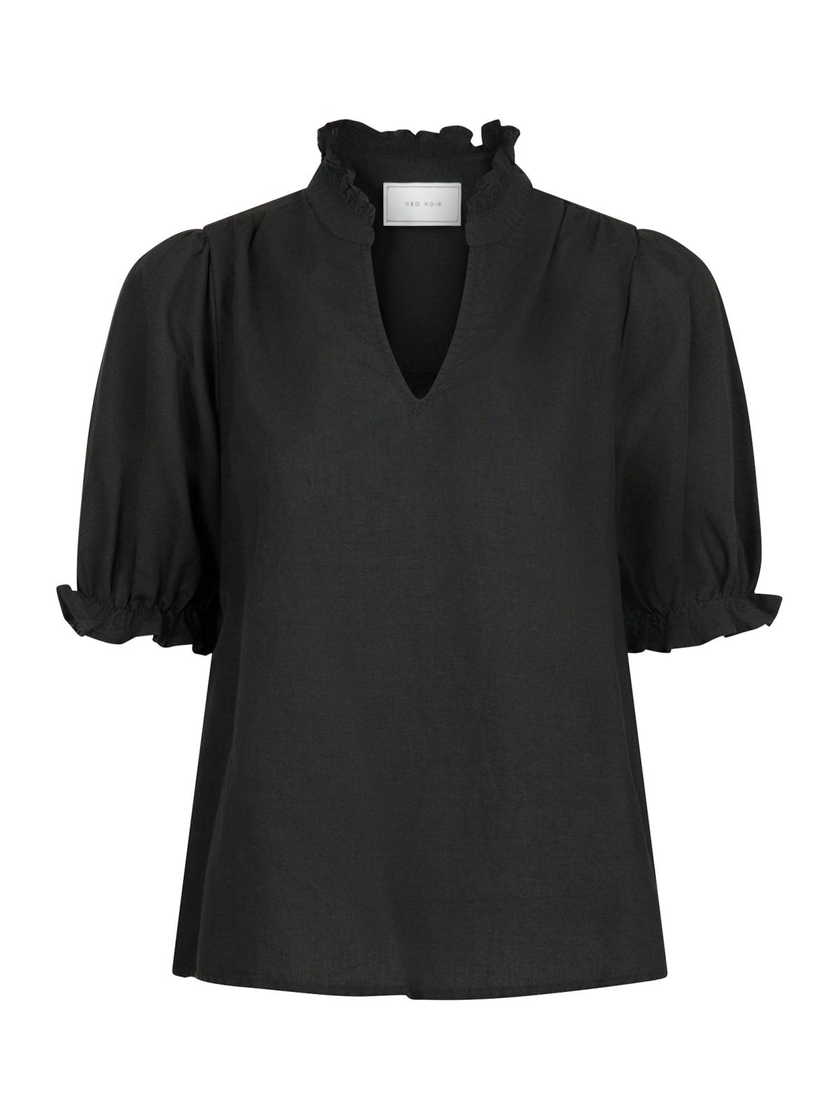 Odesa Linen Blouse Neo Noir