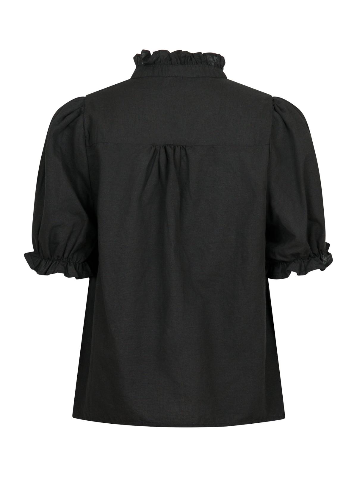 Odesa Linen Blouse Neo Noir