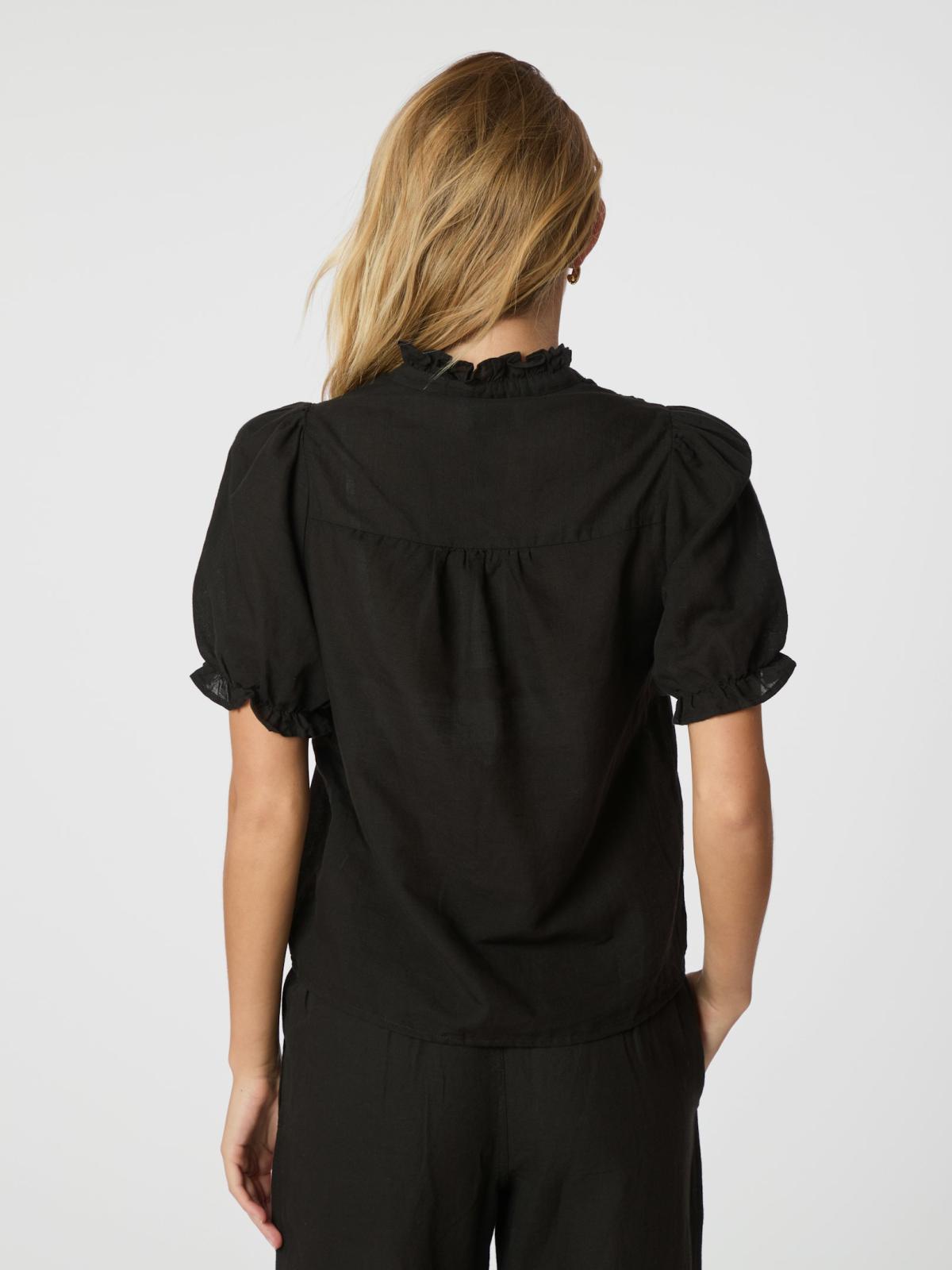 Odesa Linen Blouse Neo Noir