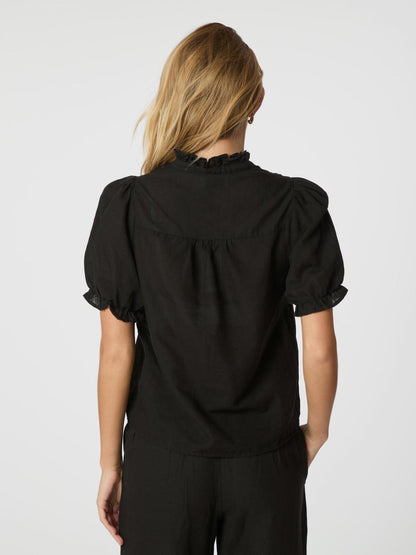 Odesa Linen Blouse Neo Noir