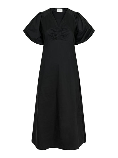 Illana Poplin Dress Neo Noir