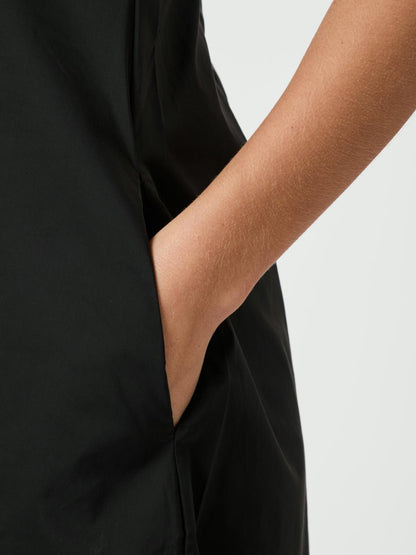 Illana Poplin Dress Neo Noir
