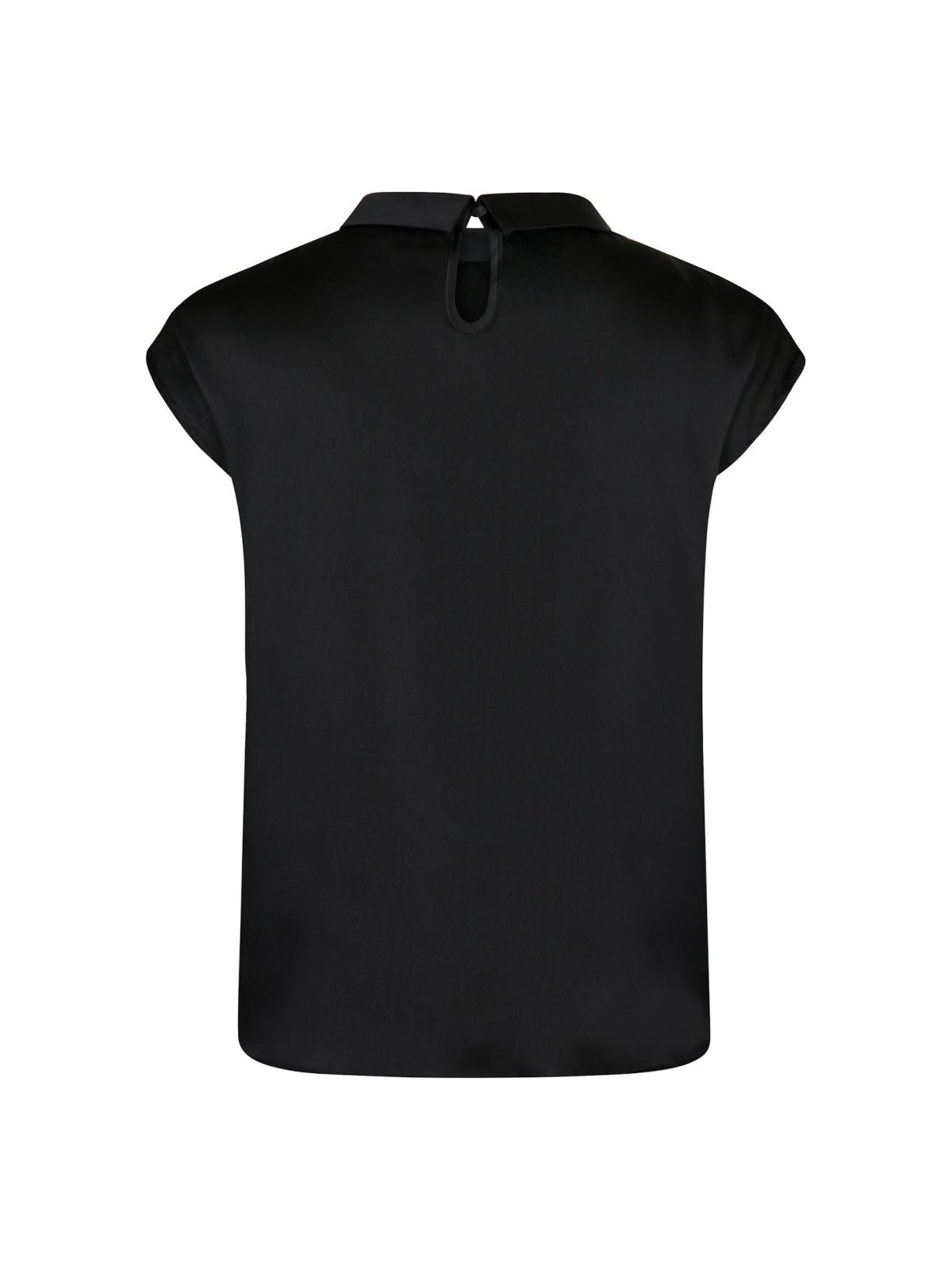 Neo Noir Fleur Drapy Satin Blouse