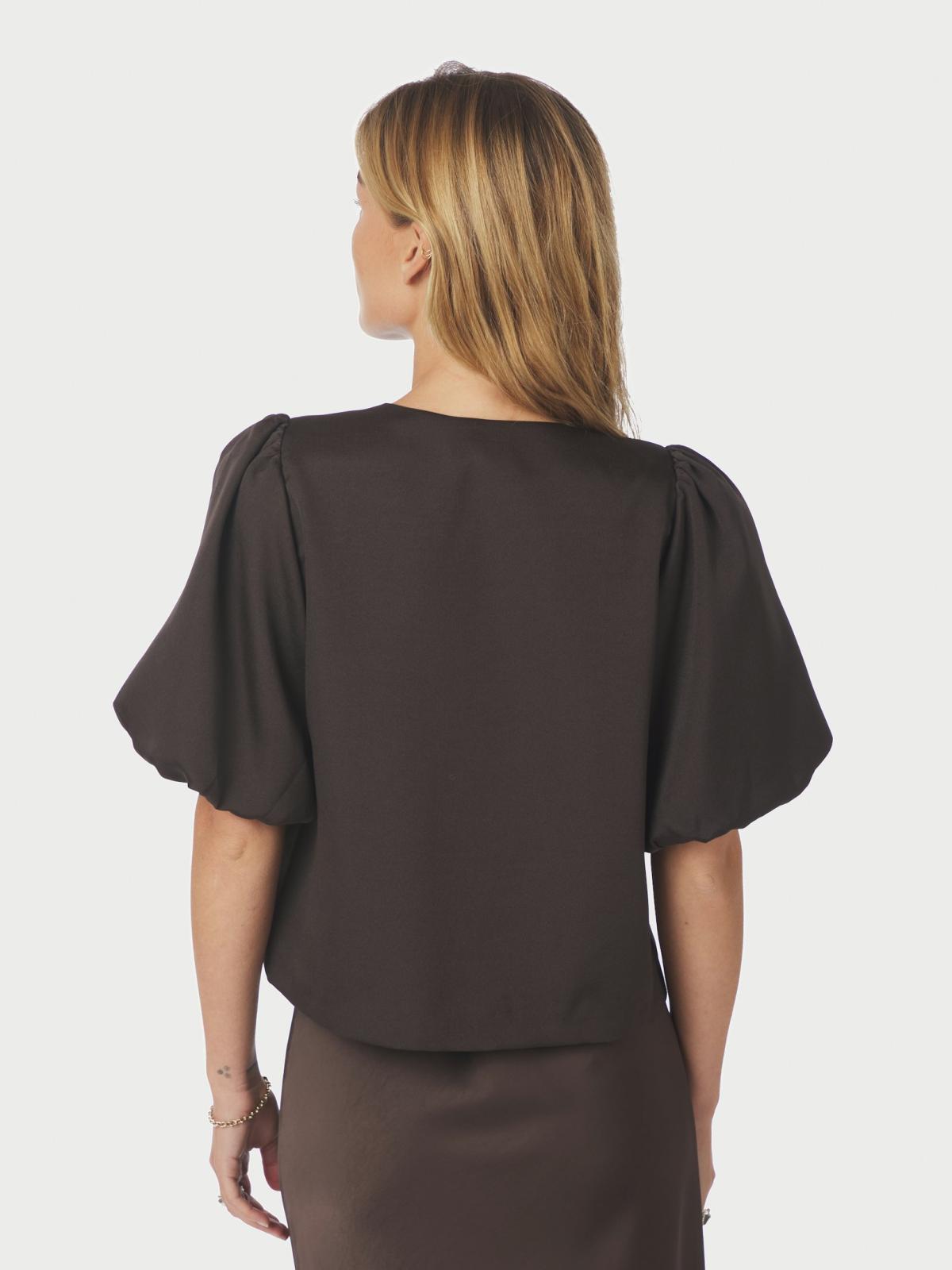 Neo Noir Aisa Dull Satin Blouse
