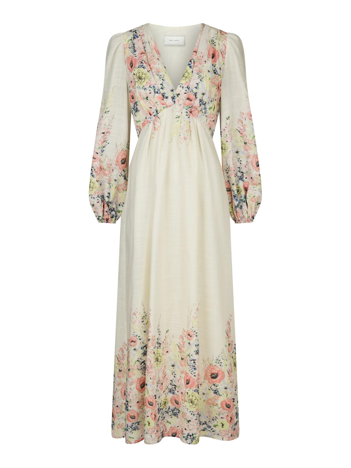 Silfi Flower Print Dress Neo Noir