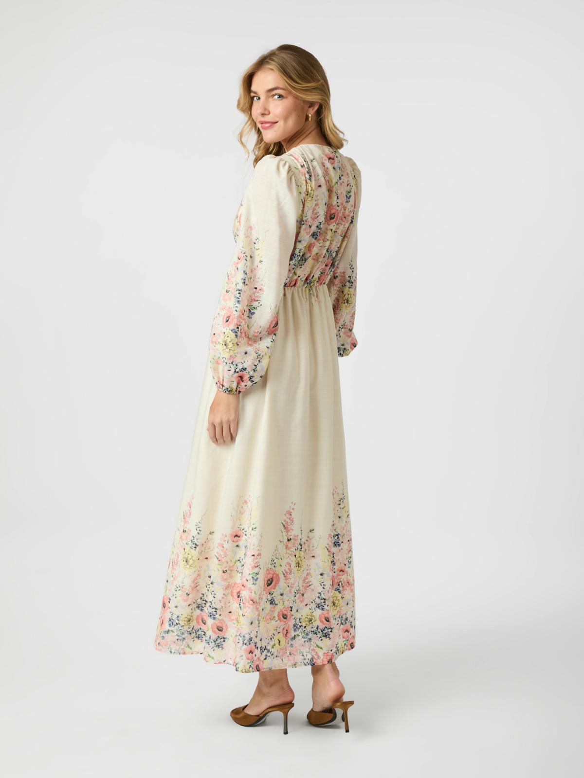 Silfi Flower Print Dress Neo Noir