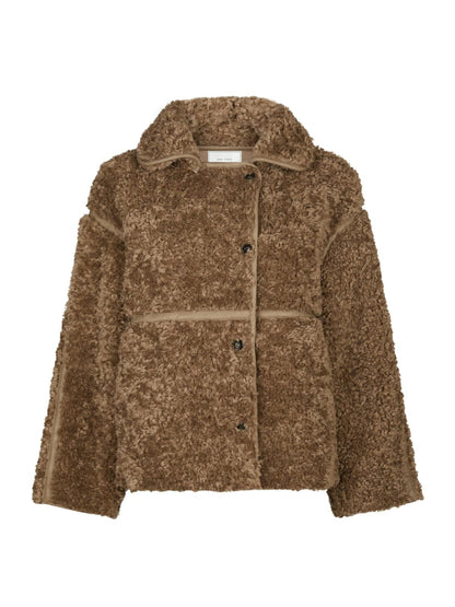 Neo Noir Castor Faux Fur Jacket