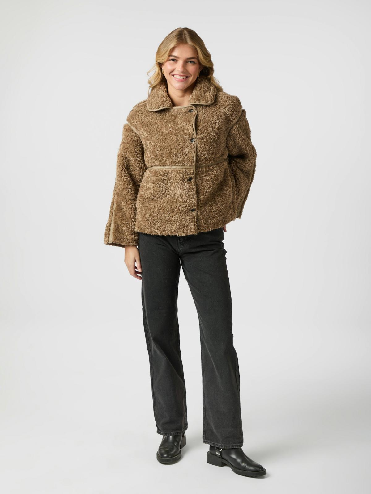Neo Noir Castor Faux Fur Jacket