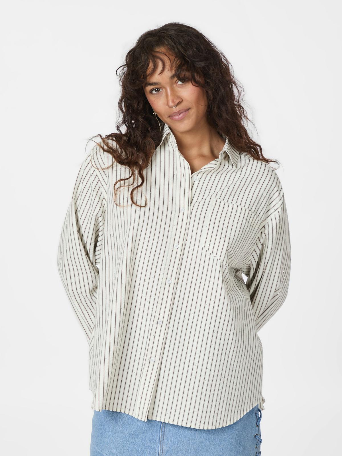Neo Noir Dalma Crepe Stone Shirt