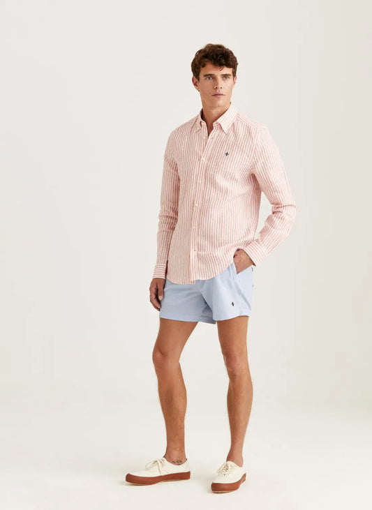Douglas Linen Stripe Shirt