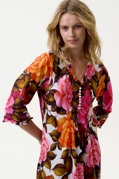 One Season Middy Poppy Deia Cotton