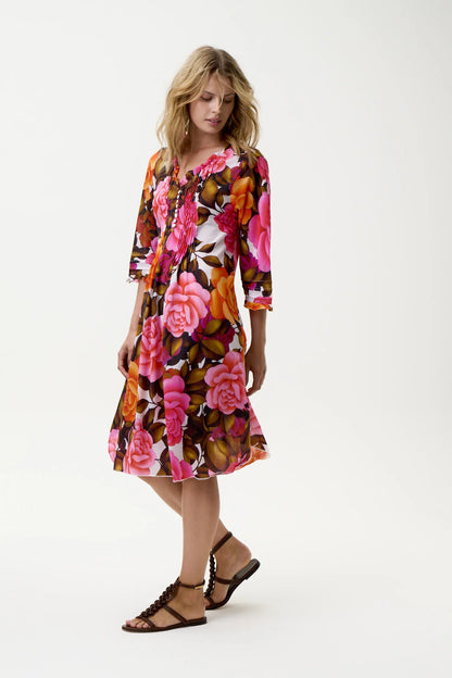 One Season Middy Poppy Deia Cotton