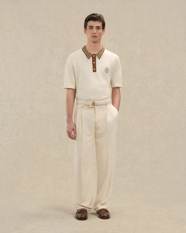 Drôle De Monsieur Polo Maille Ajouré D Miroir