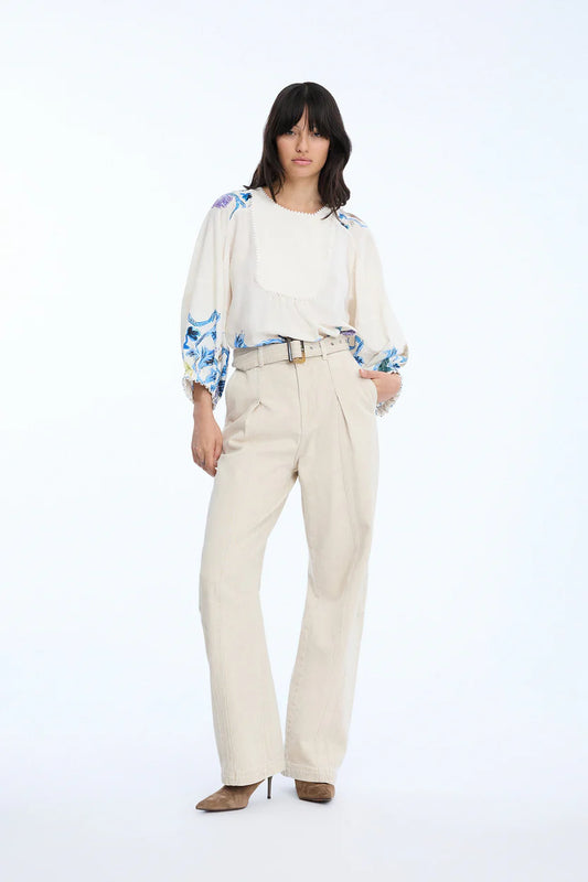 Munthe Nonda Top Print Ivory