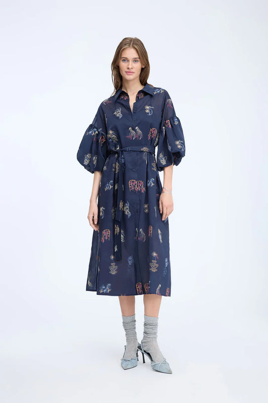 Munthe Nalmetto Dress Navy