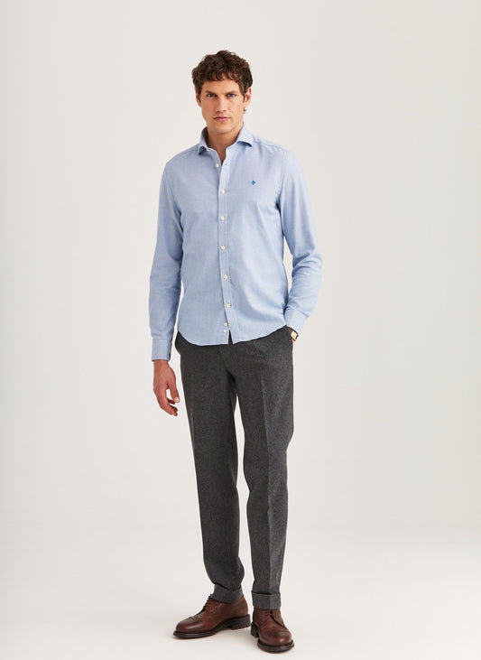 Morris Soft Twill Dogtooth Shirt