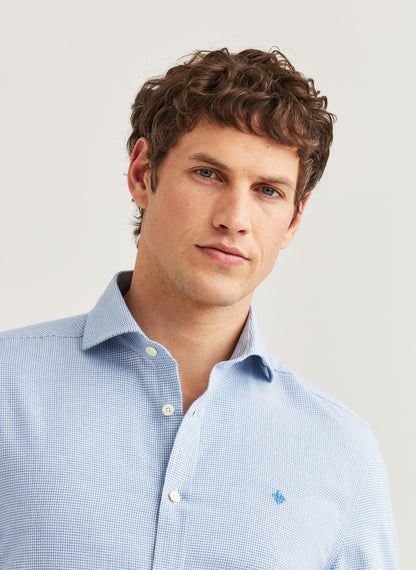 Morris Soft Twill Dogtooth Shirt