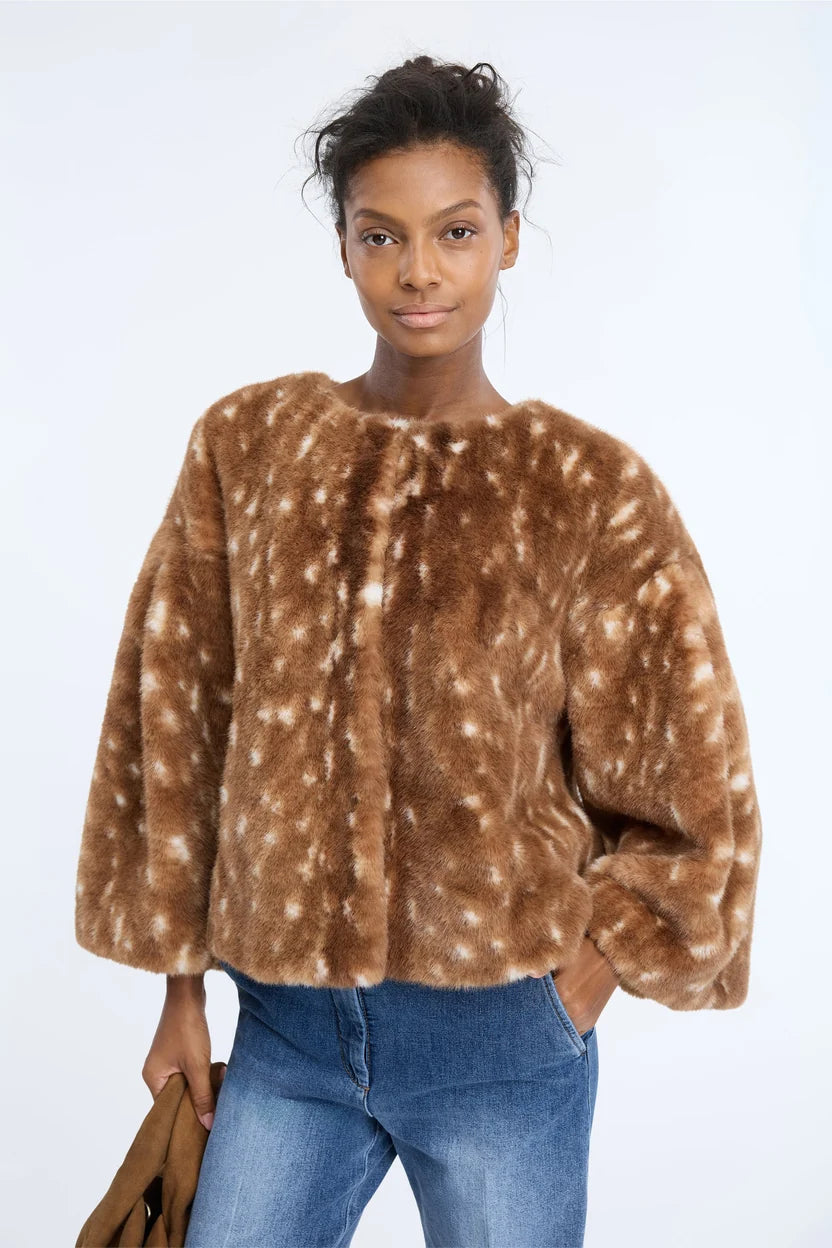 Munthe Carmella Animal Print Jacket