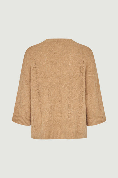 Six Ámes Ola Cable Créme Brulée Beige Melange