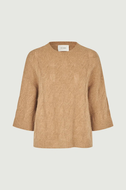 Six Ámes Ola Cable Créme Brulée Beige Melange