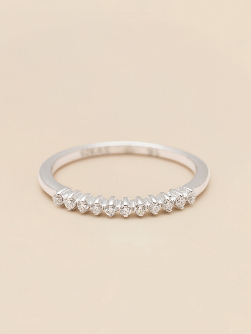 Alliance Diamond Ring Silver