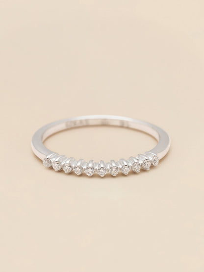 Alliance Diamond Ring Silver
