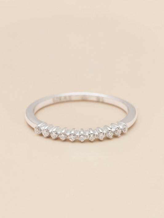 Alliance Diamond Ring Silver