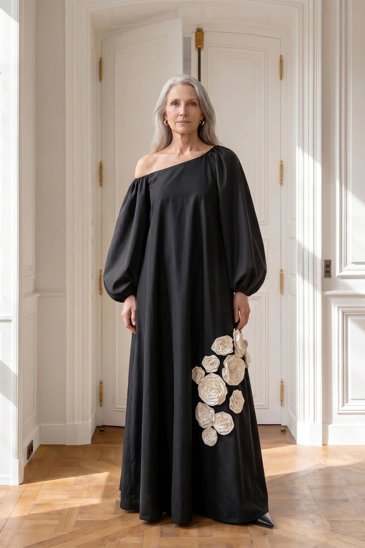 Atelier Taktil Skye Offshoulder Maxidress