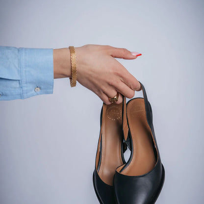 ATP Desana Black Nappa Slingback