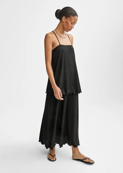 AKS Astrid Crincle Dress Black