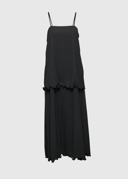 AKS Astrid Crincle Dress Black