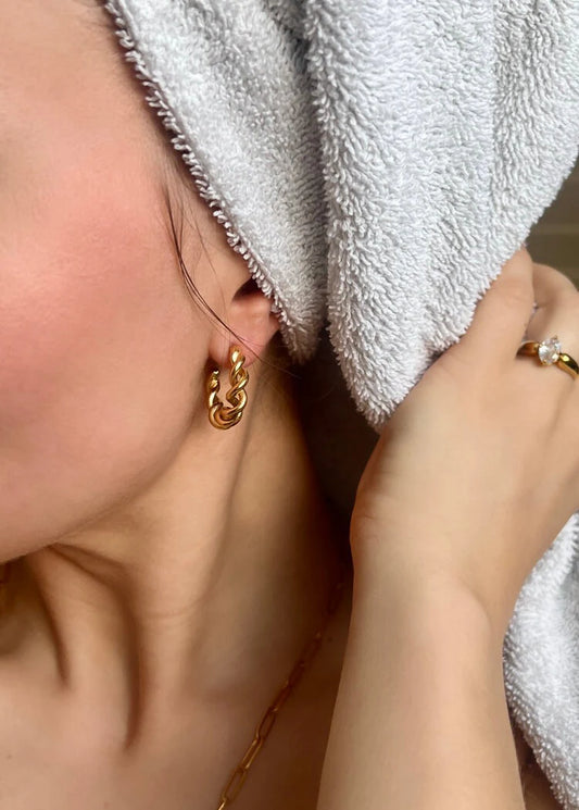 Bali Bamboo Hoops