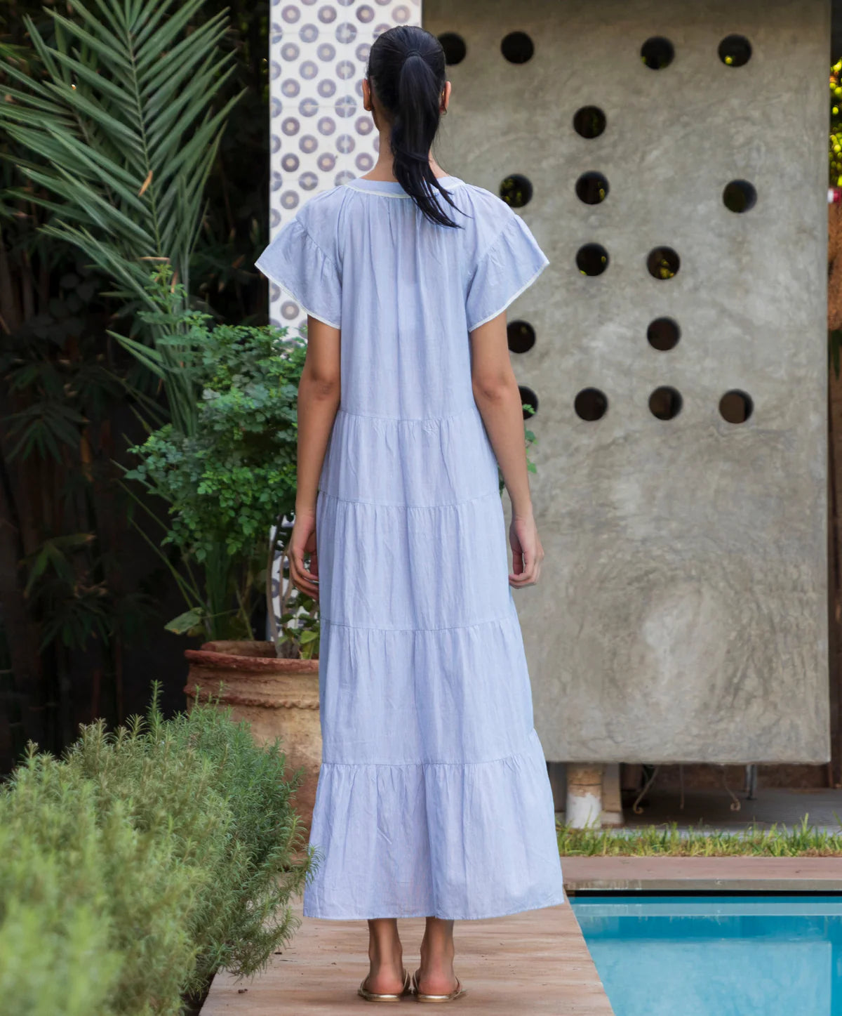 Rose And Rose Camelia Dress