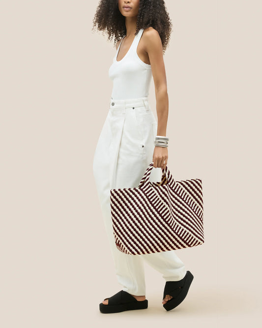 Naghedi St.Barths Large Tote Striped