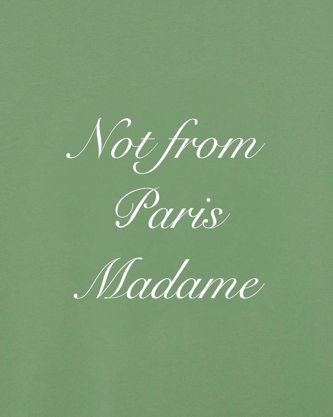 Drôle de Monsieur Le T-Shirt Slogan Calligraphy