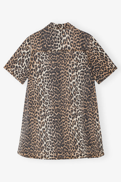 Ganni Leopardklänning