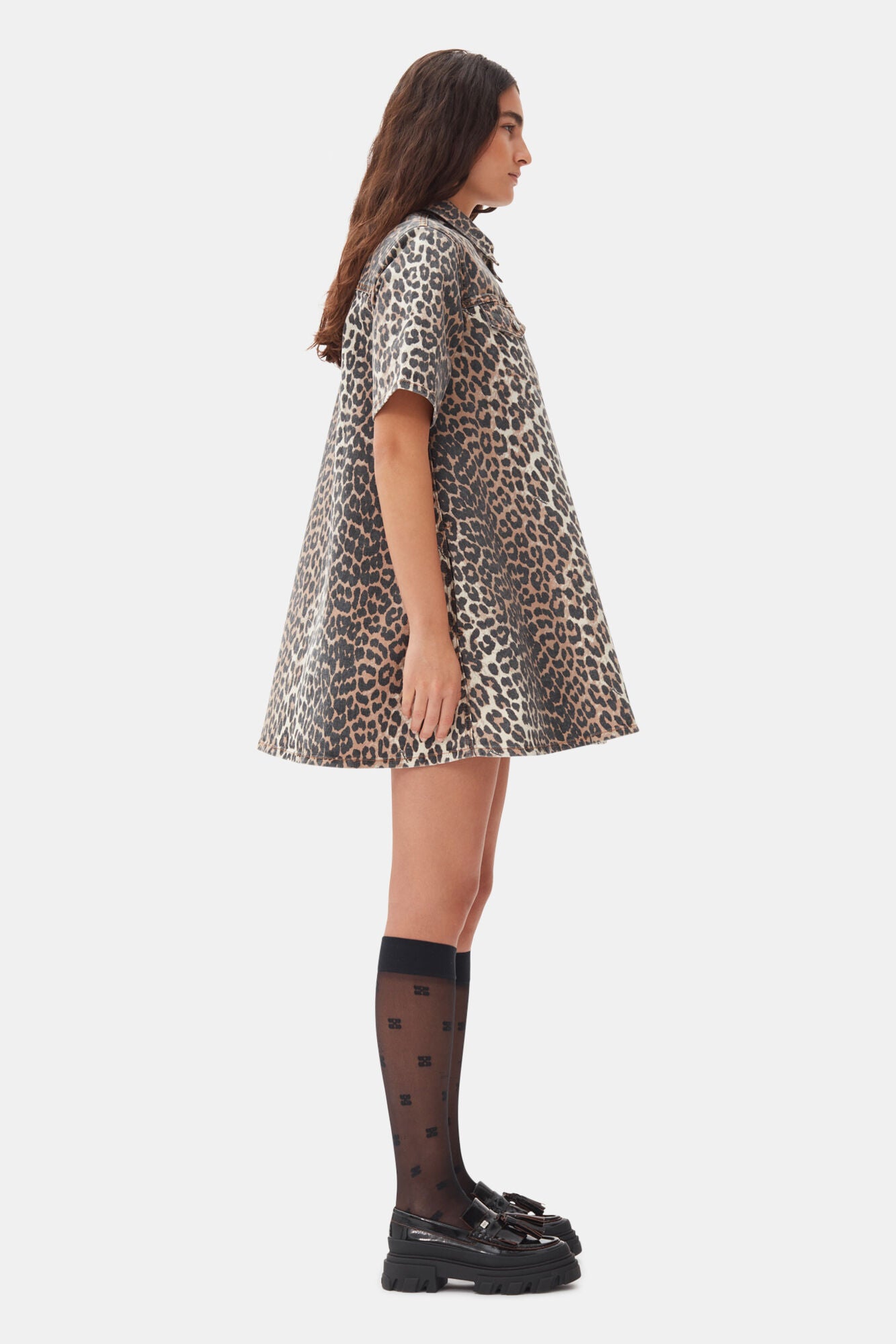 Ganni Leopardklänning