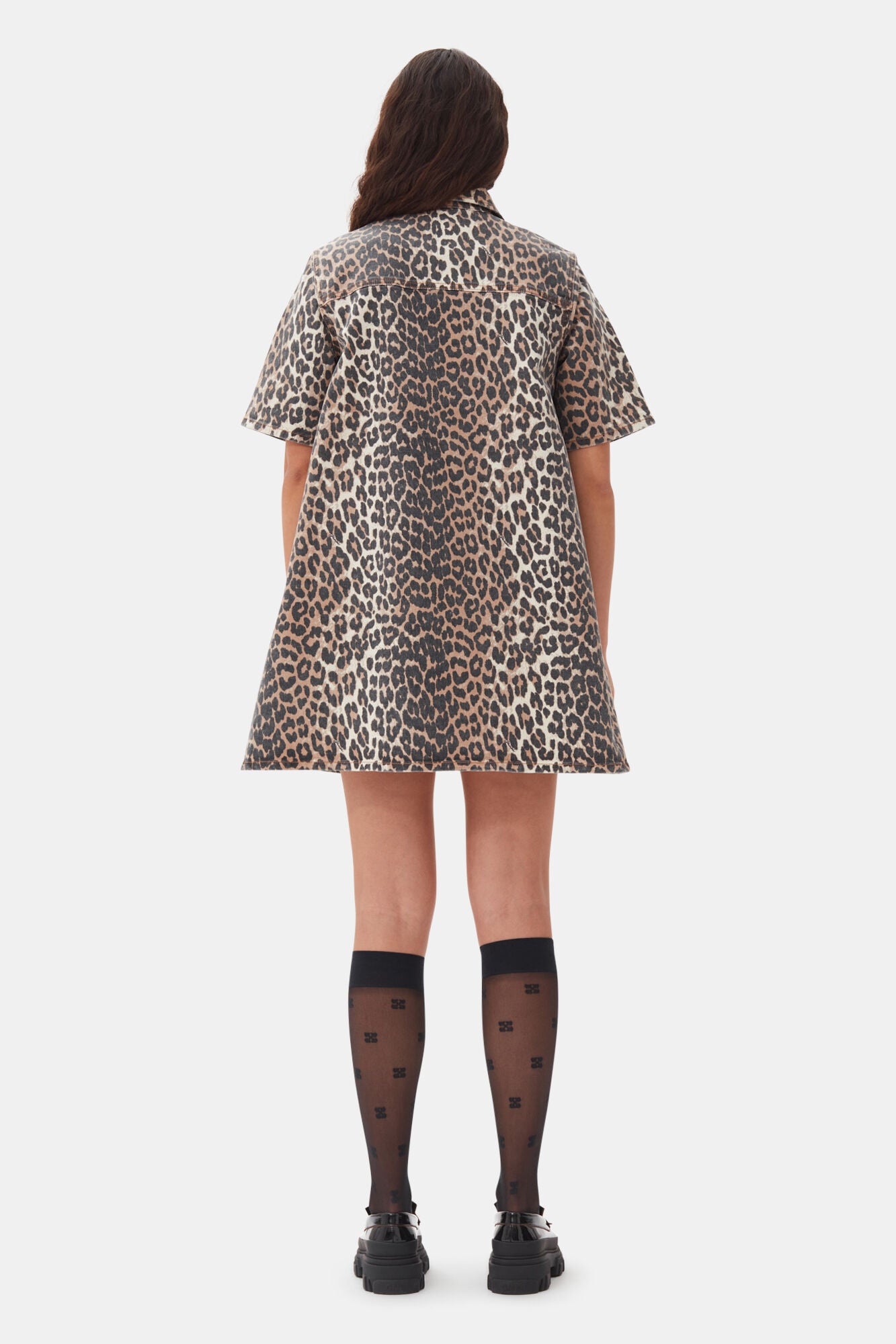 Ganni Leopardklänning