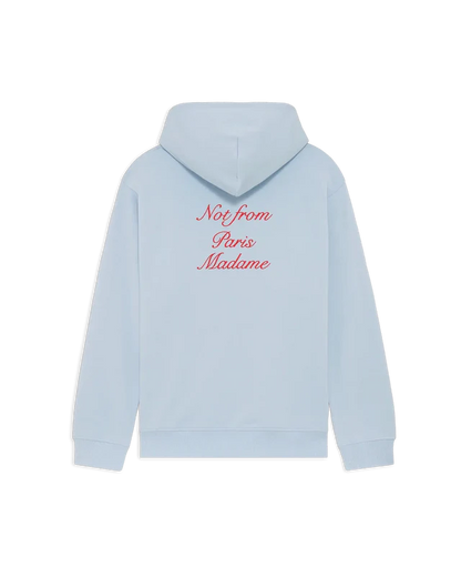 Drôle De Monsieur Hoodie Slogan Calligraphy