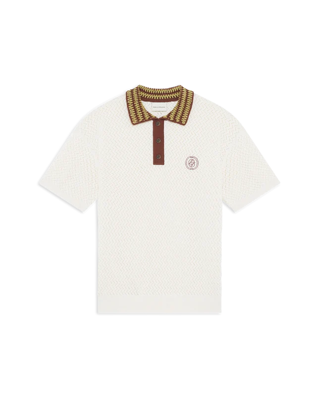 Drôle De Monsieur Polo Maille Ajouré D Miroir