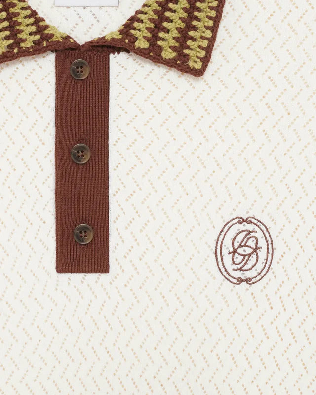 Drôle De Monsieur Polo Maille Ajouré D Miroir