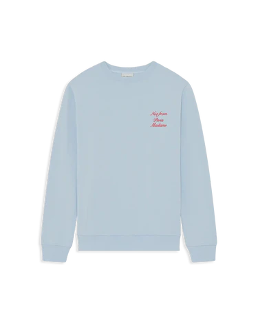 Drôle De Monsieur Sweatshirt Slogan Calligraphy