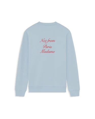 Drôle De Monsieur Sweatshirt Slogan Calligraphy
