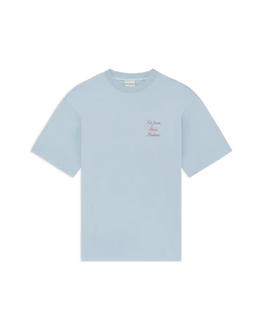 Drôle de Monsieur Le T-Shirt Slogan Calligraphy