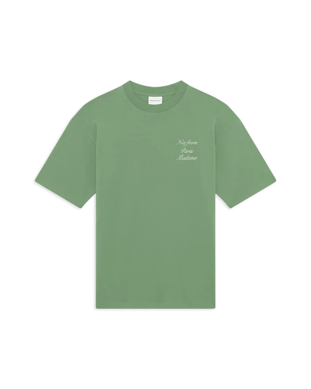 Drôle de Monsieur Le T-Shirt Slogan Calligraphy