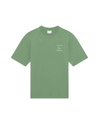 Drôle de Monsieur Le T-Shirt Slogan Calligraphy